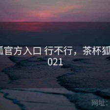 茶杯狐官方入口 行不行，茶杯狐官网2021