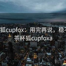 茶杯狐cupfox：用完再说，稳不稳，茶杯狐cupfoxa