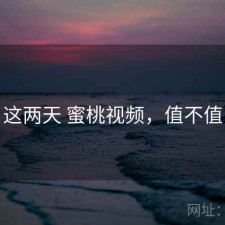 这两天 蜜桃视频，值不值