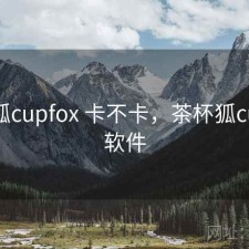 茶杯狐cupfox 卡不卡，茶杯狐cupfox软件