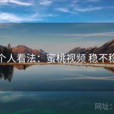 个人看法：蜜桃视频 稳不稳