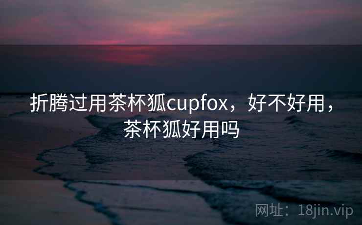 折腾过用茶杯狐cupfox，好不好用，茶杯狐好用吗  第1张